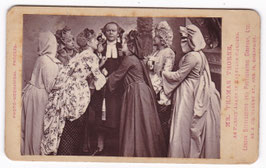 Thomas Thorne "Joseph’s Sweetheart" Vaudeville, 1888-90. Original advert for the play, cast members. London Stereoscopic Co. CDV