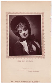 Kate Santley. St James's Photographic Co, 1883. Woodburytype, 1883