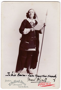 Marie Rignold. Hana, London. Signed cabinet photo