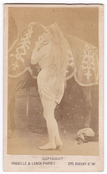 Amy Sheridan as Lady Godiva, 1872. Fradelle & Leach CDV