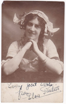 Ellsa Partiss. H J Whitlock. Signed postcard