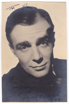 Max Wall. Signed photocard, dated 1946