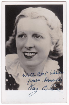 Kay Bland. Impressionist. Signed postcard