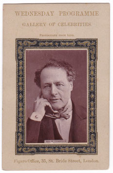 Henry Compton. Comedy actor. Wednesday programme. Gallery of celebrities. Woodburytype