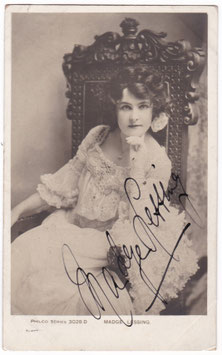 Madge Lessing. Philco 3028 D. Signed postcard