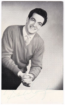 Frankie Vaughan. Fan Club. Signed photo