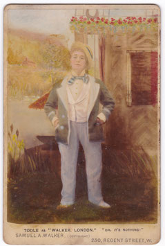 John Lawrence Toole "Walker, London" 1892. Cabinet photo