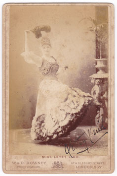 Letty Lind. W & D Downey. Signed cabinet photo
