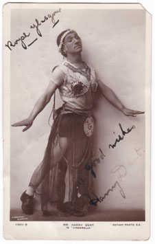Harry Dent "Cinderella" Rotary 11601 B. Signed postcard (A/F)