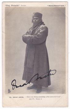 Oscar Asche "Resurrection" Tucks Series 7. Signed postcard