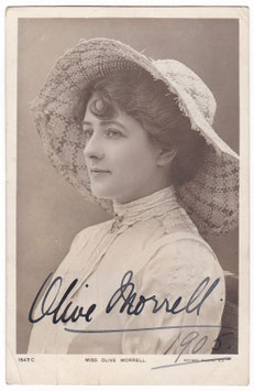 Olive Morrell. Rotary 1547 C. Signed postcard, dated 1905