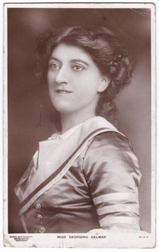 Georgina Delmar. Guttenberg 17 R. Signed postcard