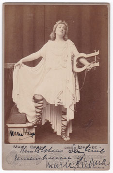 Marie Brema "Orphée" Dupont. Signed cabinet photo