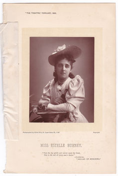 Estelle Burney. Alfred Ellis, 1893. Carbon