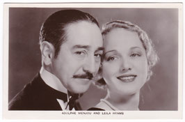 Adolphe Menjou and Leila Hyams. Film Partners P 26