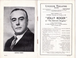 Jolly Roger. George Robey. Gavin Gordon. Lyceum, 1933