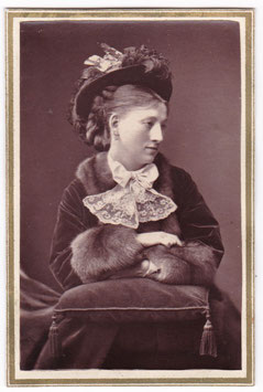 Ellen Lancaster Wallis. Woodburytype CDV