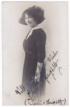 Florence Sprightly (Sisters Sprightly) Comedy. Signed postcard