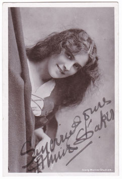 Annie Saker. Daily Mirror Studios. Signed postcard