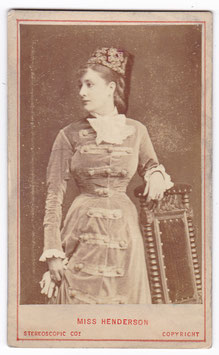 Marie Henderson. London Stereoscopic Co. CDV