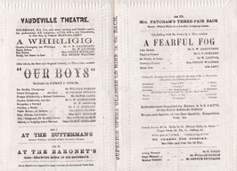 Our Boys. William Farren, Thomas Thorne, David James, Kate Bishop, Amy Roselle, Cicely Richards. Vaudeville, 1875-79