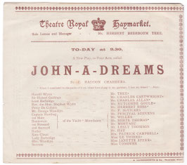 John-A-Dreams. Herbert Tree, Charles Cartwright, Charles Allan, Nutcombe Gould, Stella Campbell,Haymarket, 1894-95