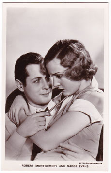 Robert Montgomery and Madge Evans. Film Partners P 51