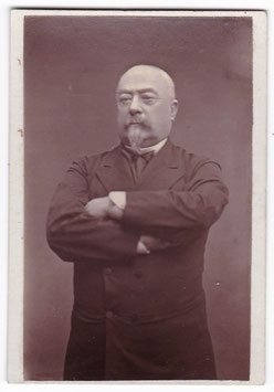 François Achille Bazaine. French general and a Marshal of France from 1864. Mughal style floral motif reverse. CDV