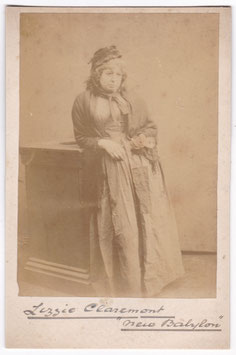Lizzie Claremont "New Babylon" 1881. Cabinet photo
