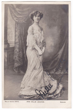 Millie Legarde. Philco 3016 E. Signed postcard