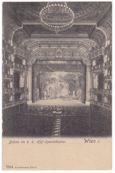 The interior of the Royal Vienna Opera House. Ledermann 7844