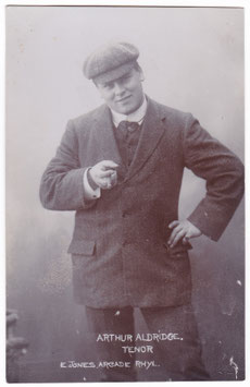 Arthur Aldridge. Tenor. E Jones, Rhyl