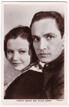 Fredric March and Sylvia Sydney. Film Partners P 54