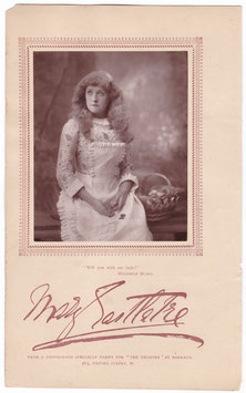 Mary Eastlake as Nance Yeulett "Hoodman Blind" Barraud, 1885. Carbon