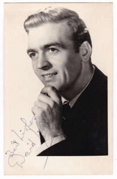 David Whitfield. Tenor. Signed photo