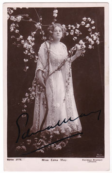 Edna May. Davidson 2175. Signed postcard