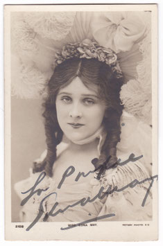 Edna May "La Poupée" Rotary 210 B. Signed postcard