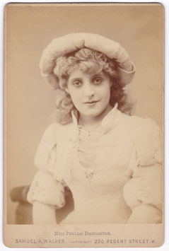 Phyllis Broughton. Samuel A Walker cabinet photo