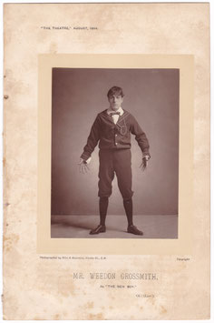 Weedon Grossmith as Archibald Rennick in "The New Boy" Hills & Saunders, 1894. Carbon