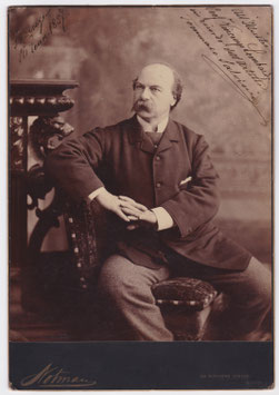 Tommaso Salvini. Photo by William Notman, Boston. Signed photograph dated Florence 1887