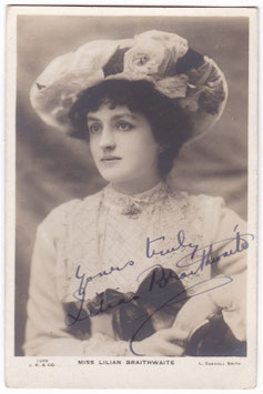 Lilian Braithwaite. Beagles 1243. Signed postcard