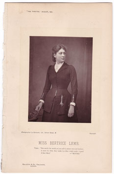 Beatrice Lamb as Vere Herbert “Moths" Barraud, 1891. Woodburytype