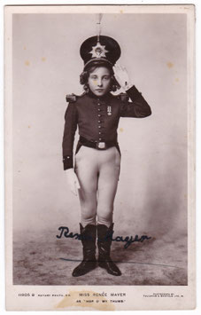 Renée Mayer "Hop O' My Thumb" Rotary 11805 B. Signed postcard