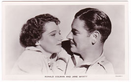 Ronald Colman and Jane Wyatt. Film Partners P 212