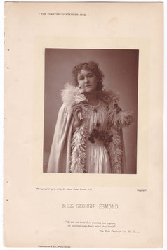 Georgie Esmond. Alfred Ellis, 1892. Carbon