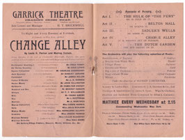 Change Alley. Fred Terry, Julia Neilson, Eric Lewis, James Welch, Arthur Wontner, Lillah McCarthy. 12 performances. Garrick, 1899