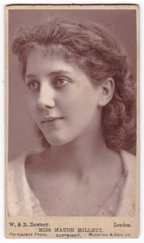 Maude Millett. W & D Downey. CDV