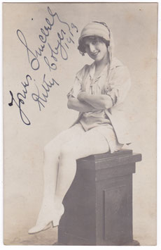 Kitty Colyer. Signed postcard
