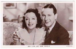 Ben Lyon and Bebe Daniels. Picturegoer W 97