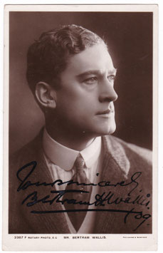 Bertram Wallis. Rotary 2387 F. Signed postcard